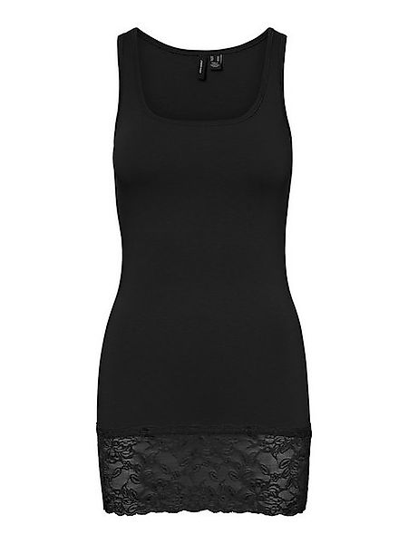 Vero Moda Shirttop Ärmelloses mit Spitzenabschluss am Saum (1-tlg) VMMAXI M günstig online kaufen