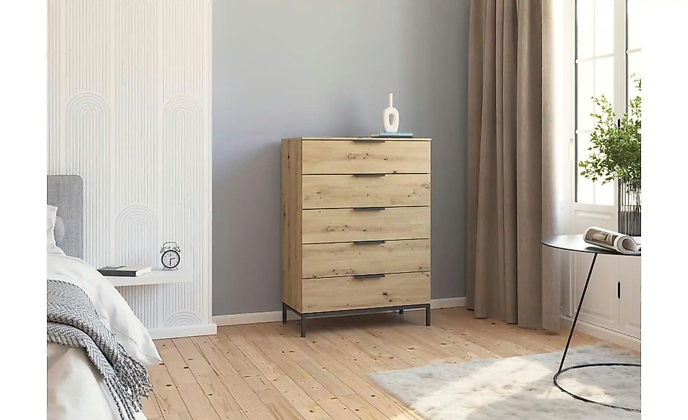 Kommode   ¦ holzfarben ¦ Maße (cm): B: 80 H: 111 Kommoden & Sideboards > Ko günstig online kaufen