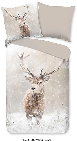good morning Wendebettwäsche »Snowydeer« 2 Stk. tlg. Flanell, Biber, Baumwo günstig online kaufen