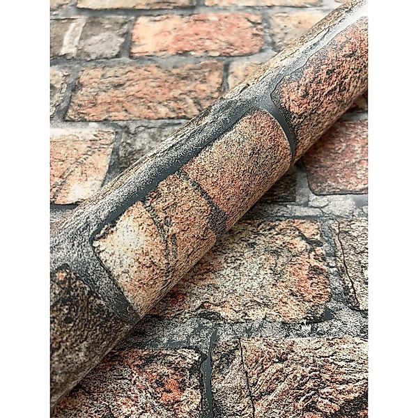 Newroom Vliestapete Odion Beige Stein Modern FSC® günstig online kaufen