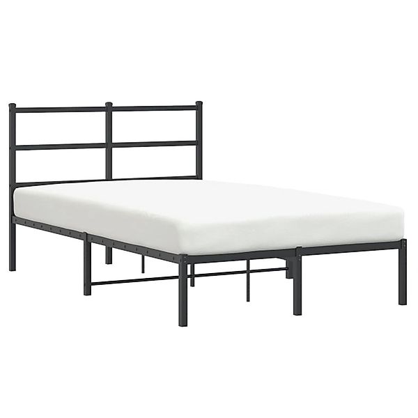 vidaXL Bettgestell mit Kopfteil Metall Schwarz 120x200 cm Modell 211939305 günstig online kaufen