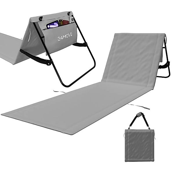 24Move Strandtuch, Strandmatte, Klappbare Campingliege, Tragetasche, (für U günstig online kaufen