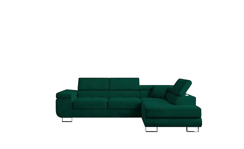Ecksofa  Anton ¦ grün ¦ Maße (cm): B: 275 H: 90 Polstermöbel > Sofas > Ecks günstig online kaufen