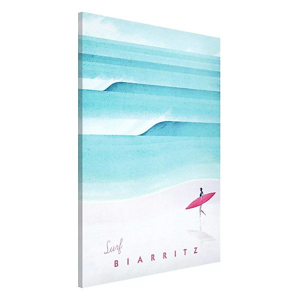 Magnettafel Strand - Hochformat 2:3 Reiseposter - Biarritz günstig online kaufen