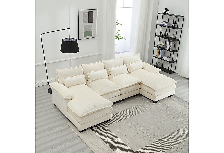 AUKWIK Loungesofa 261x134x82 cm (LxBxH), frei Kombination, 4-6 Personen, in günstig online kaufen