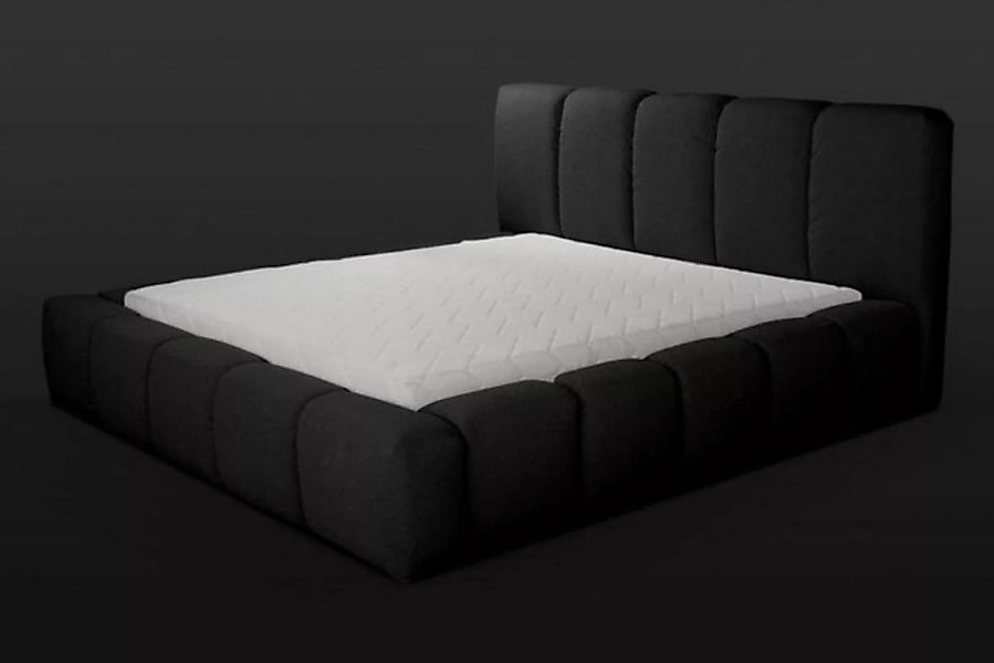 JVmoebel Bett Bett Schwarzes Doppelbett Schlafzimmer Holzmöbel Design (Bett günstig online kaufen