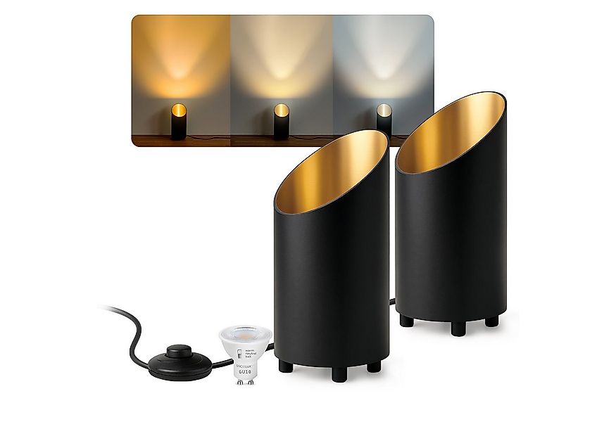 SSC-LUXon LED Spiegelleuchte Tischlampe AUREVA Bodenlampe LumiFLEX GU10 6W günstig online kaufen