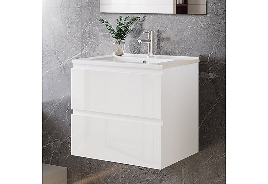 duschspa Waschtisch Waschbecken mit Unterschrank Badmöbel Set Badschrank Wa günstig online kaufen