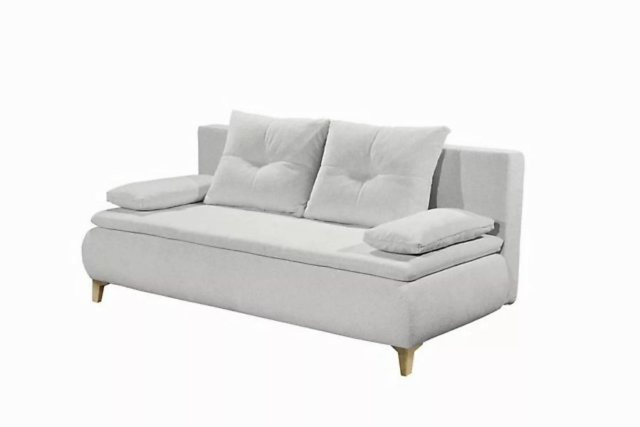 freiraum Schlafsofa MAGNUS LUX.3DL, Liegefläche 158x200cm, in silver - 202x günstig online kaufen