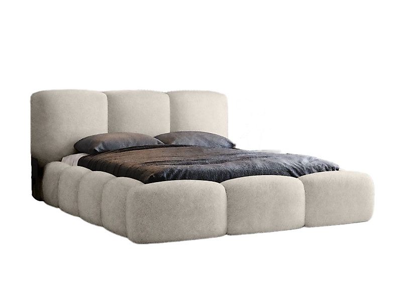 Luxusbetten24 Polsterbett Designer Polsterbett Alena Bouclé, günstig online kaufen