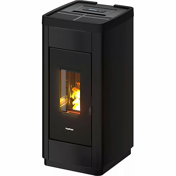 Freepoint Pelletheizkessel Stahl Schwarz 8,5 kW mit Automatik günstig online kaufen