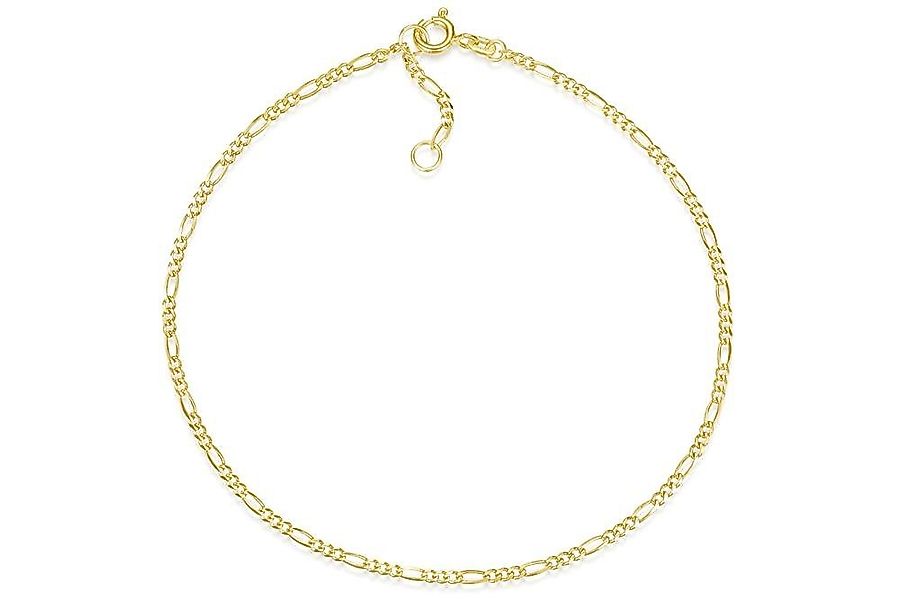 Silberkettenstore Fußkette Fußkette Figaro 2mm - echt 585 Gold, Länge wählb günstig online kaufen
