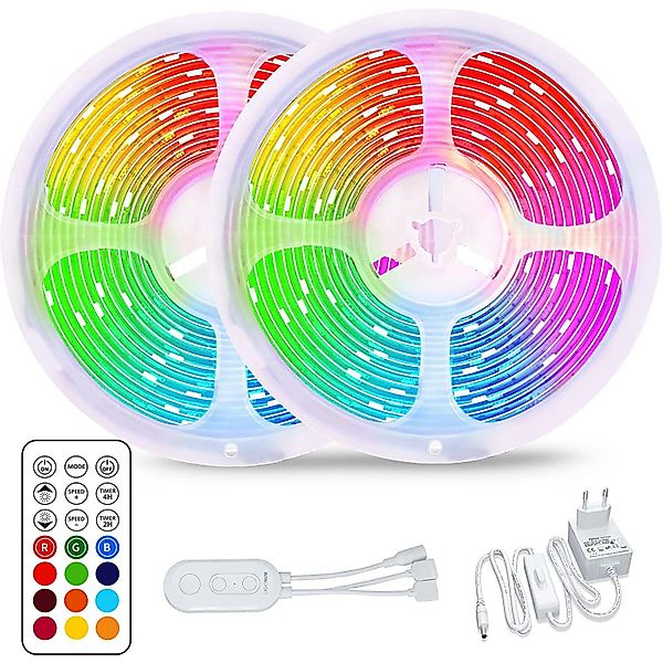 ZMH LED-Streifen 5m x 2 LED-Streifen günstig online kaufen