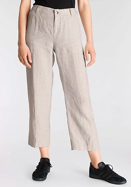 MAC Leinenhose "NORA cropped", temperaturausgleichend und angenehm auf der günstig online kaufen