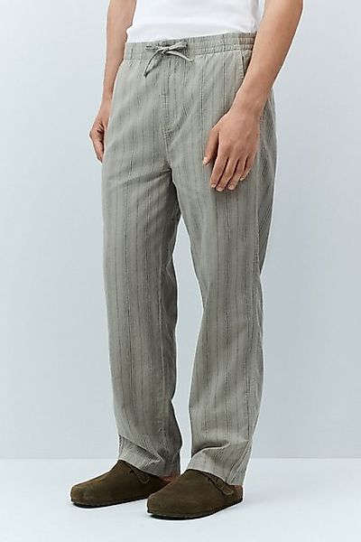 Next Leinenhose Gestreifte Hose aus Baumwolle und Leinen (1-tlg) günstig online kaufen
