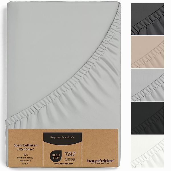 Hausfelder Spannbettlaken 2er Set Spannbettlaken Topper, günstig online kaufen