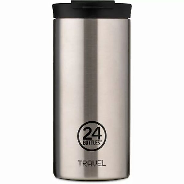 24Bottles Basic Travel Trinkbecher 600 ml Trinkflaschen silber günstig online kaufen