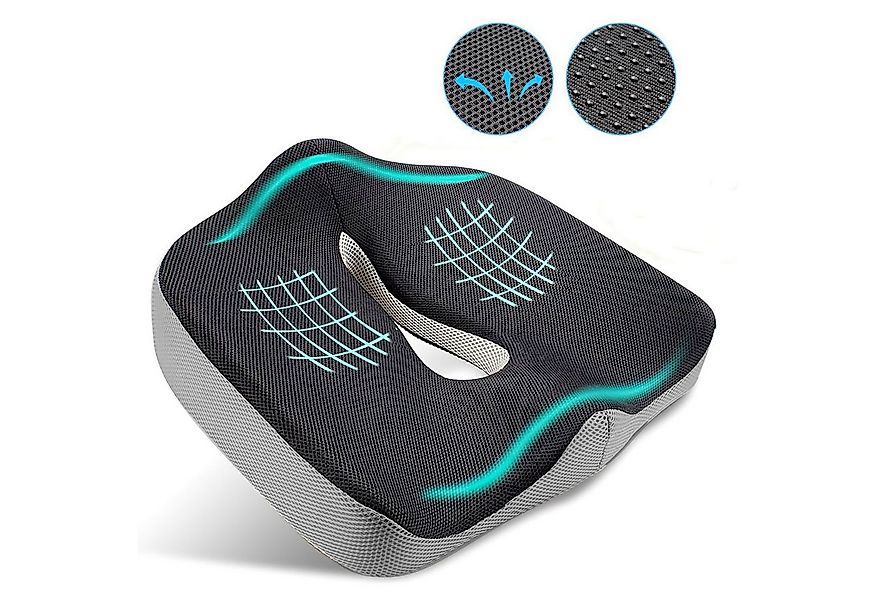 HEYHIPPO Sitzkissen Memory Foam Bürostuhlkissen Verdicktes ergonomisches Si günstig online kaufen