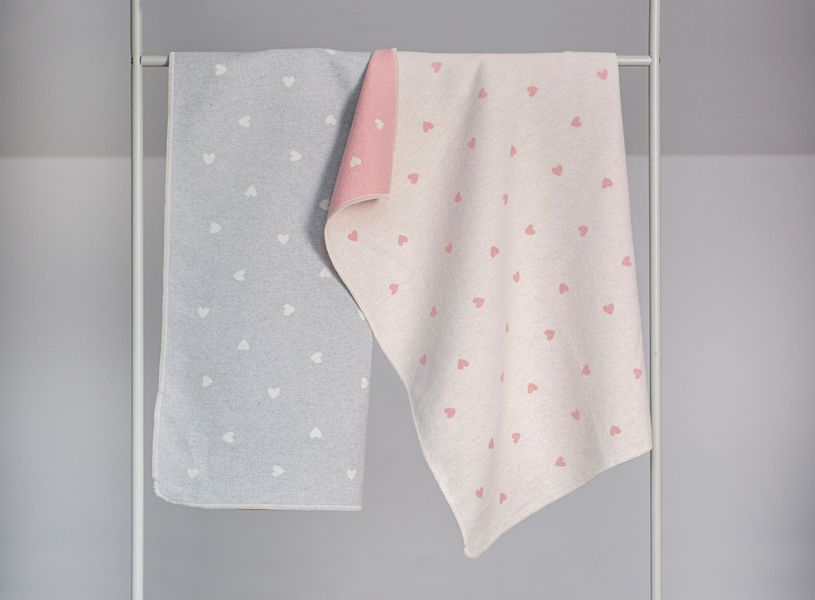 Babydecke Juwel 'Herzen allover' 70 x günstig online kaufen