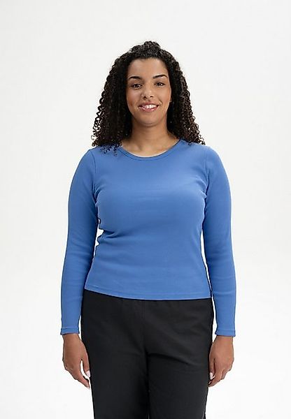 MELA Langarmshirt Ripp Longsleeve MEHAR Eingefasster günstig online kaufen