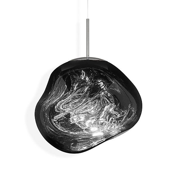 Tom Dixon LED-Hängelampe Melt, Ø 50 cm, chrom, Kunststoff günstig online kaufen