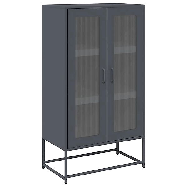 vidaXL Highboard Anthrazit 68x39x123 cm Stahl 853358 günstig online kaufen
