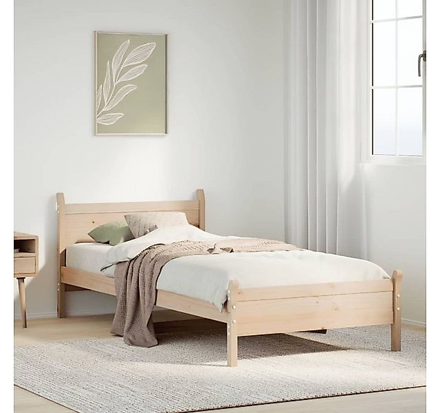 vidaXL Bett, Massivholzbett ohne Matratze 100x200 cm Kiefernholz günstig online kaufen