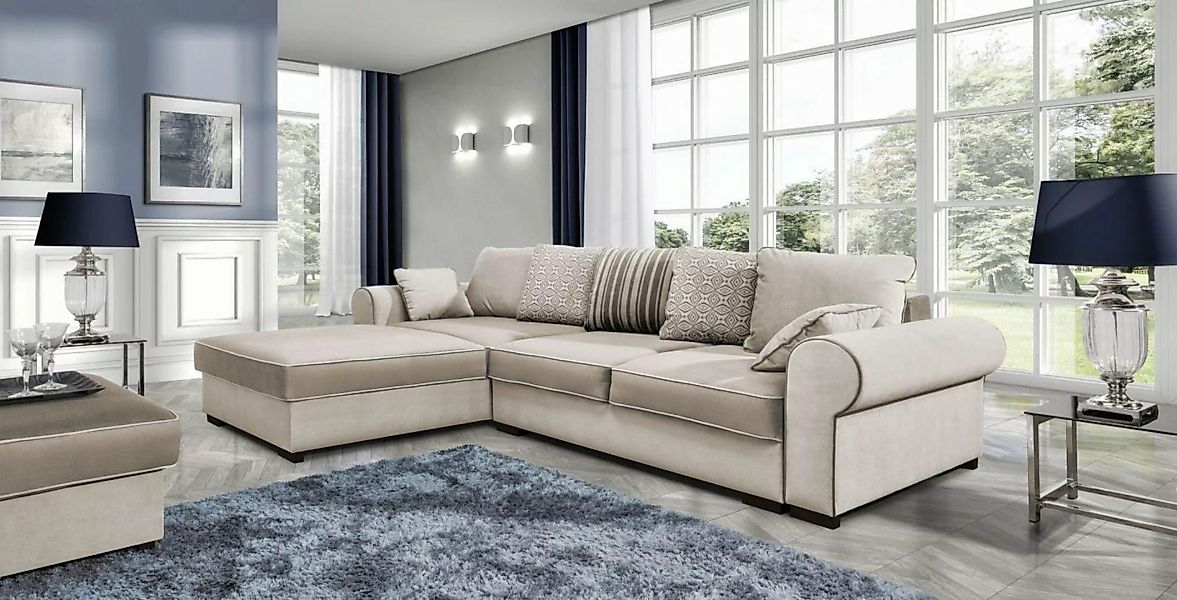 Xlmoebel Ecksofa Moderne Stoff-Eckcouch in L-Form für das Wohnzimmer mit Te günstig online kaufen