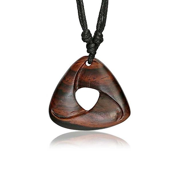 viva-adorno Kette mit Anhänger Halskette Holzanhänger geschnitzt Tribal Dre günstig online kaufen