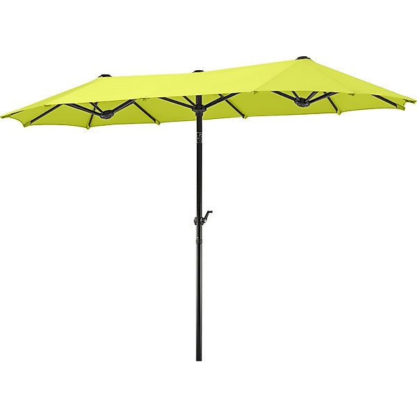 Schneider Balkonschirme Salerno 300 cmx 150 cm Apfelgrün mit Kurbelmechanik günstig online kaufen