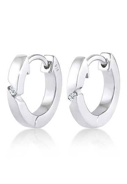 Elli DIAMONDS Paar Creolen Creolen Basic Diamant (0.03 ct) 925 Silber günstig online kaufen