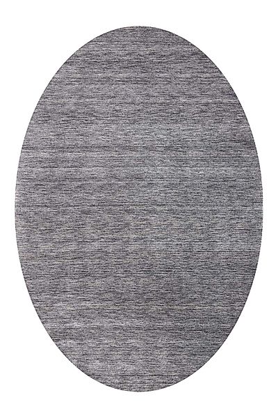 morgenland Wollteppich »Uni - Gabbeh Teppich - Softy«, oval, 1,6 mm Höhe, G günstig online kaufen