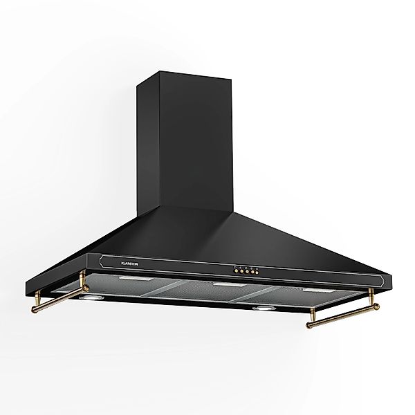 Klarstein Victoria 90 Dunstabzugshaube 90cm Retro-Design 644,5m³/h 2 LED-La günstig online kaufen