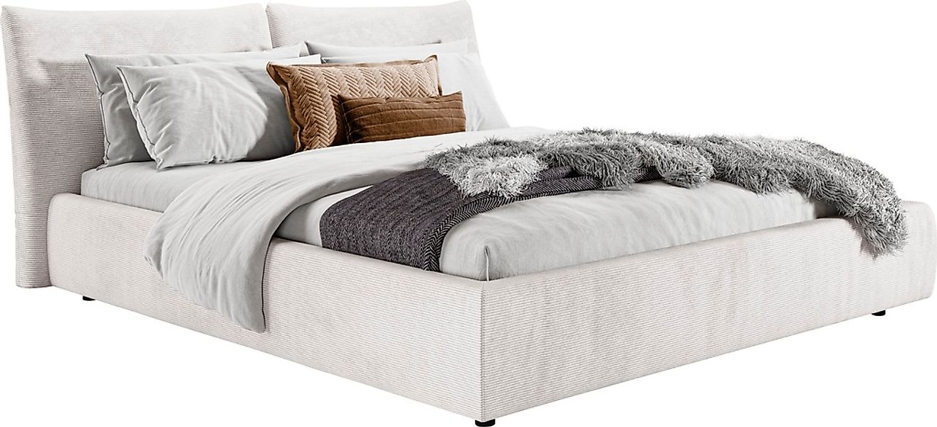 PLACES OF STYLE Polsterbett "Priora in 4 Breiten bis 200cm" auch in NaturLE günstig online kaufen