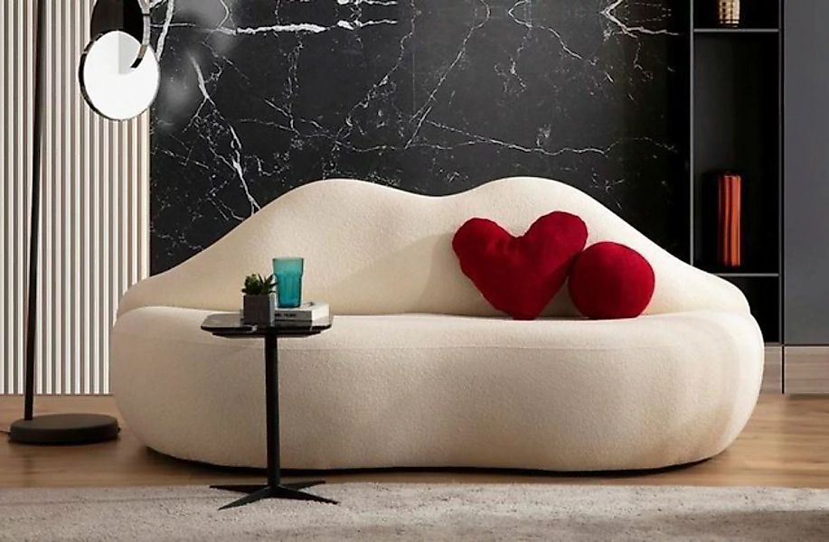 JVmoebel 3-Sitzer Designer 3 Sitzer sofa Weiße in Form Sofas Couchen Lippen günstig online kaufen