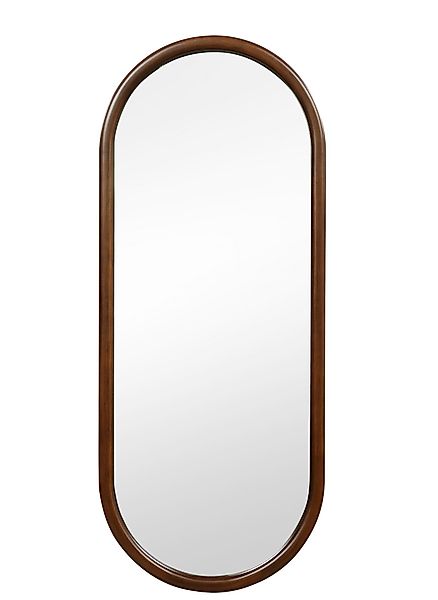 COSTWAY Wandspiegel, Ganzkörperspiegel mit Holzrahmen, Oval, günstig online kaufen