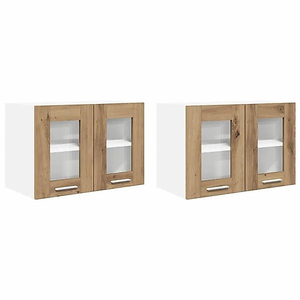 vidaXL Hängeschrank mit Tür Riga 2 Stk Artisan-Eiche 60 x 31 x 40 cm 884225 günstig online kaufen