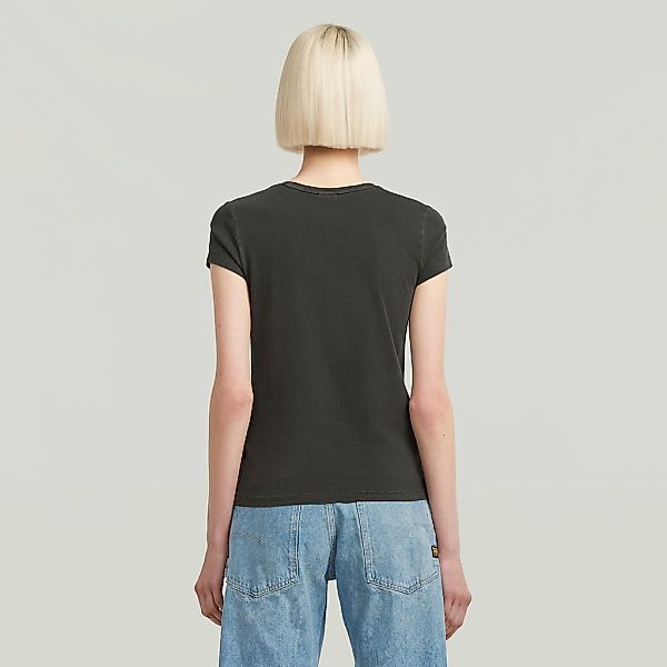 G-STAR T-Shirt "Overdyed Eyben Slim V-Neck Top 2.0" günstig online kaufen