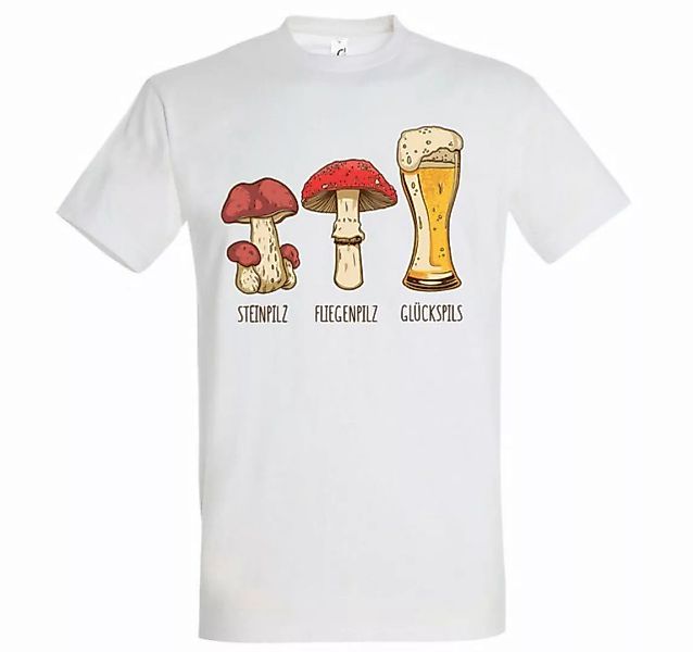 Youth Designz Print-Shirt Herren T-Shirt Glückspils mit lustigem Logo Aufdr günstig online kaufen