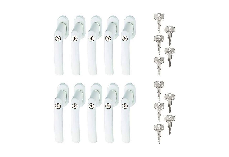 ABUS Fenstergriff, ABUS Abschließbarer Fenstergriff FG200 AB208 - 10er Set günstig online kaufen