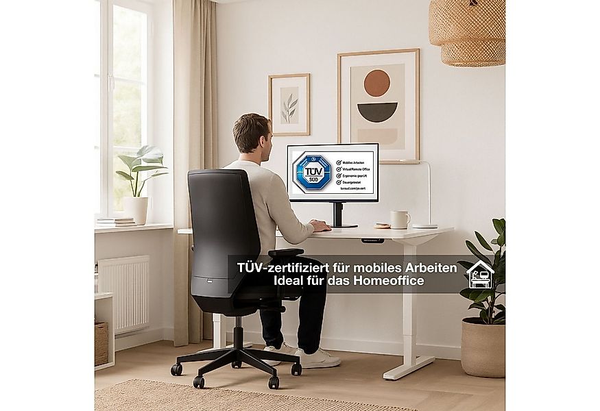 ASSMANN Büromöbel Schreibtisch Y-LINE (120x70cm Schwarz Kollisions-Schutz, günstig online kaufen