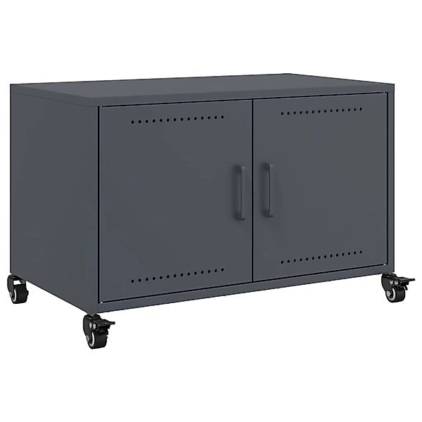 vidaXL TV-Schrank Anthrazit 68x39x43,5 cm Kaltgewalzter Stahl 846640 günstig online kaufen