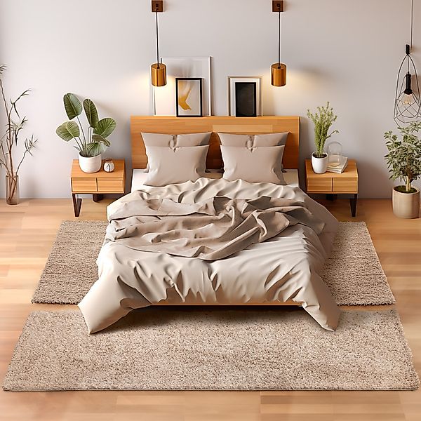 SIMPEX24 Hochflor-Bettumrandung Unicolor - Einfarbig, Höhe günstig online kaufen