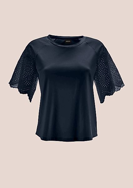 MADELEINE Shirtbluse "Blusenshirt Kurzes Blusen-Shirt im Material-Mix" günstig online kaufen