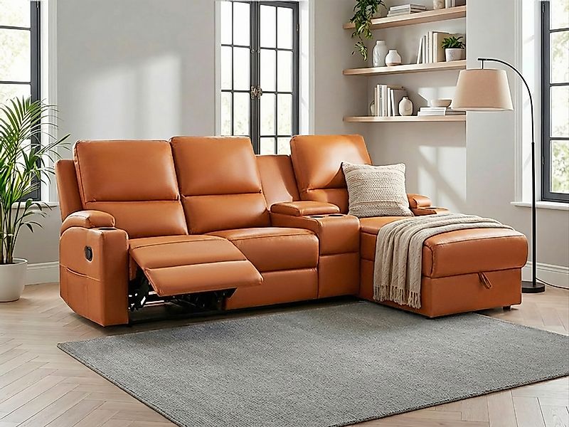 OTTO home Ecksofa "NAPORI Multimediasofa, 3er Kinosessel XXL, L-Form, 3 Bez günstig online kaufen