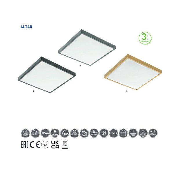 GTV Deckenleuchten 24W LED Deckenleuchte Deckenlampe günstig online kaufen