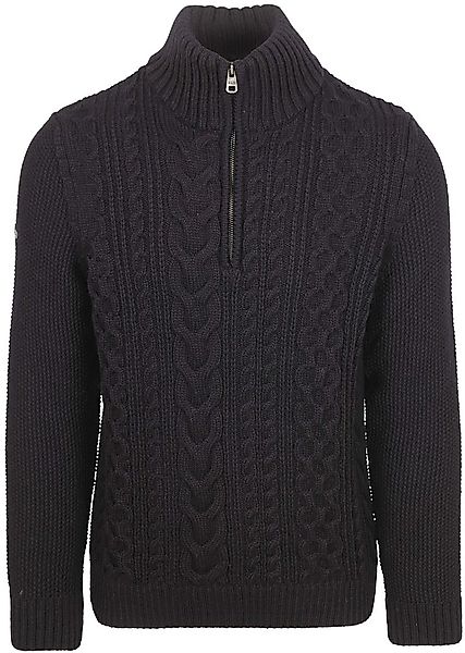Superdry Half Zip Pullover Jacob Cable Navy - Größe L günstig online kaufen