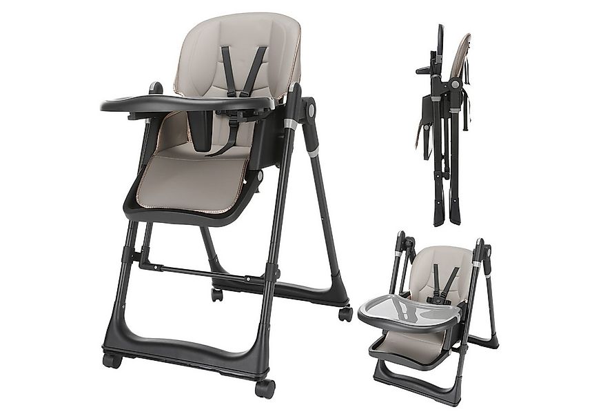 oyajia Hochstuhl Kinderstuhl Stuhl Baby Kinderstuhl Klappbar mit Esstablett günstig online kaufen