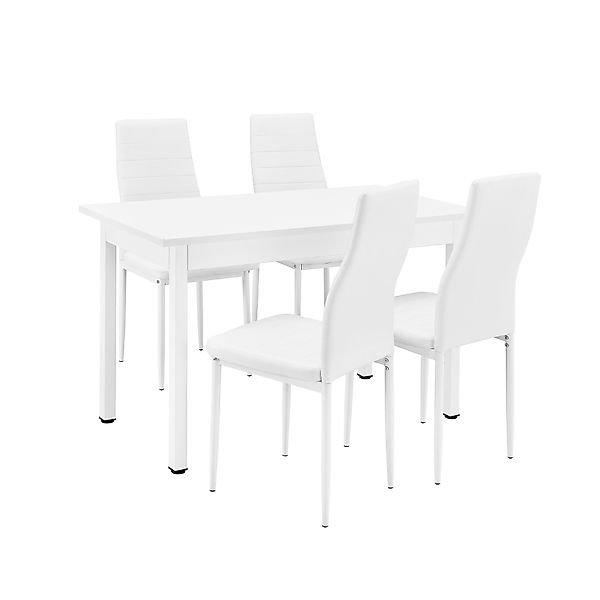 en.casa Essgruppe, (Set, 5-tlg), »Jørpeland« Esstisch günstig online kaufen
