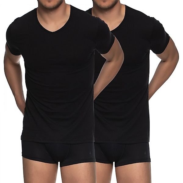 Puma 2-er Set V-Neck T-Shirts Schwarz günstig online kaufen